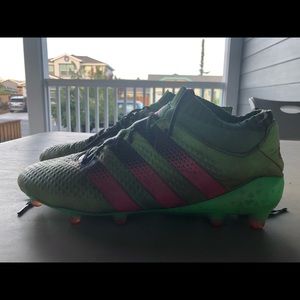 Green Adidas Cleats